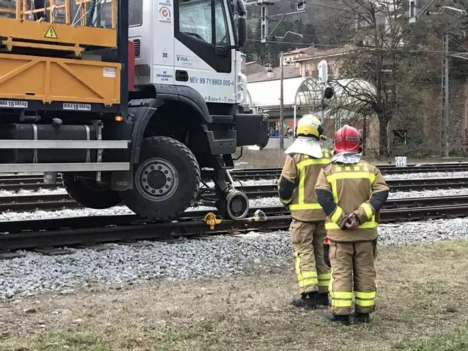 Un ferrocamió es desfrena al túnel de Toses i circula a la deriva fins a Ripoll