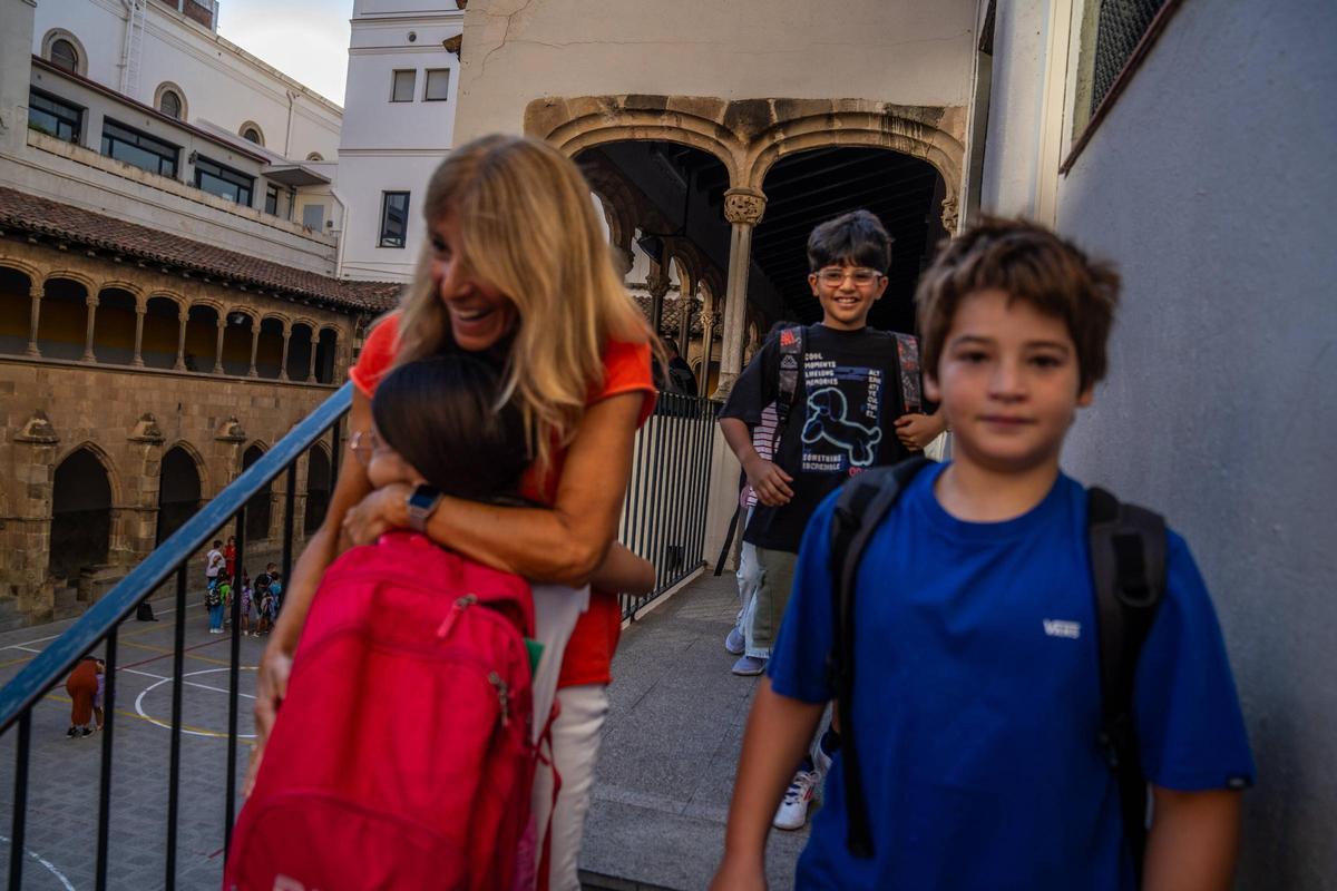 Vuelta al cole en la Escola Pia Sant Miquel de Barcelona