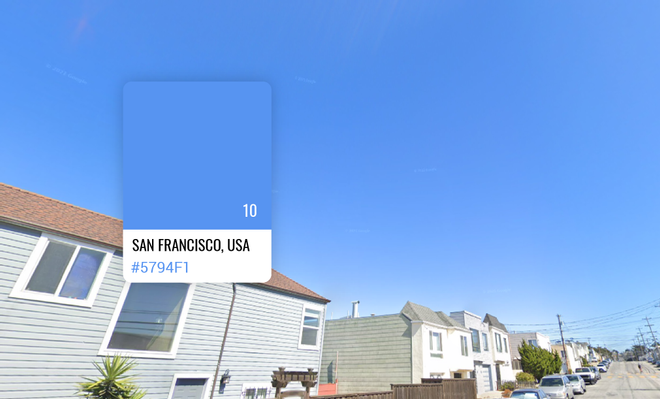 San Francisco, Estados Unidos, cielo azul