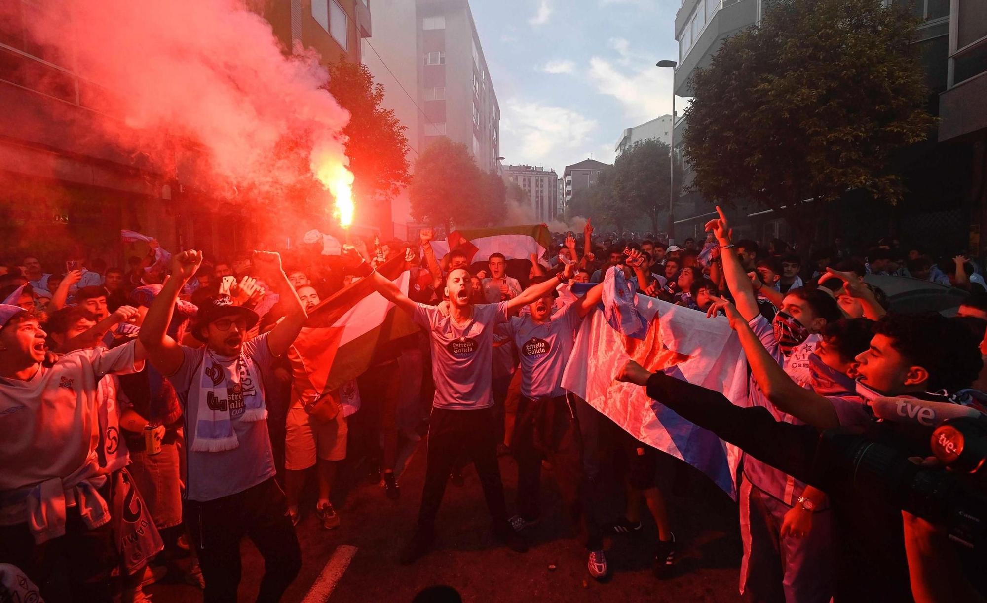 Las imágenes del Celta-PAOK