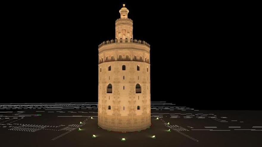 La Torre del Oro y el Archivo de Indias renovarán su iluminación y podrán cambiar de color en ocasiones especiales