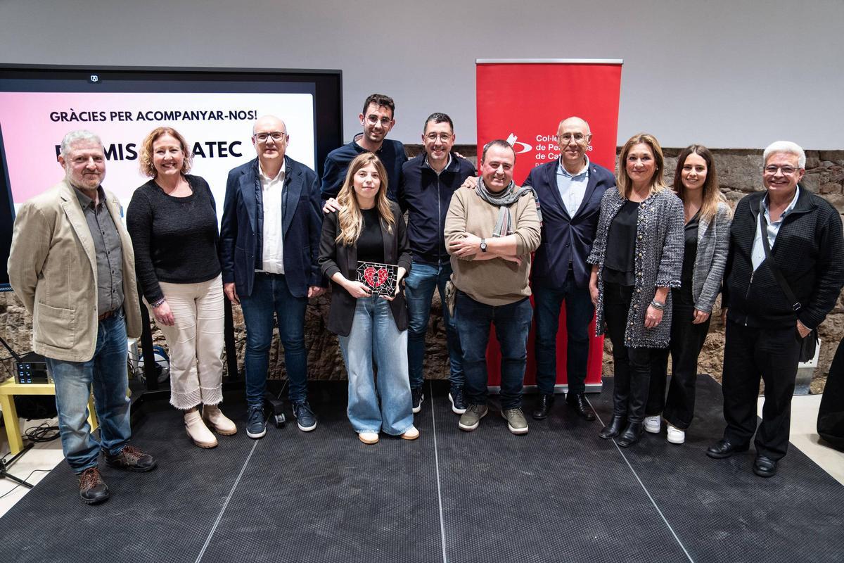 L'àmplia representació de Televisió del Berguedà present a l'acte