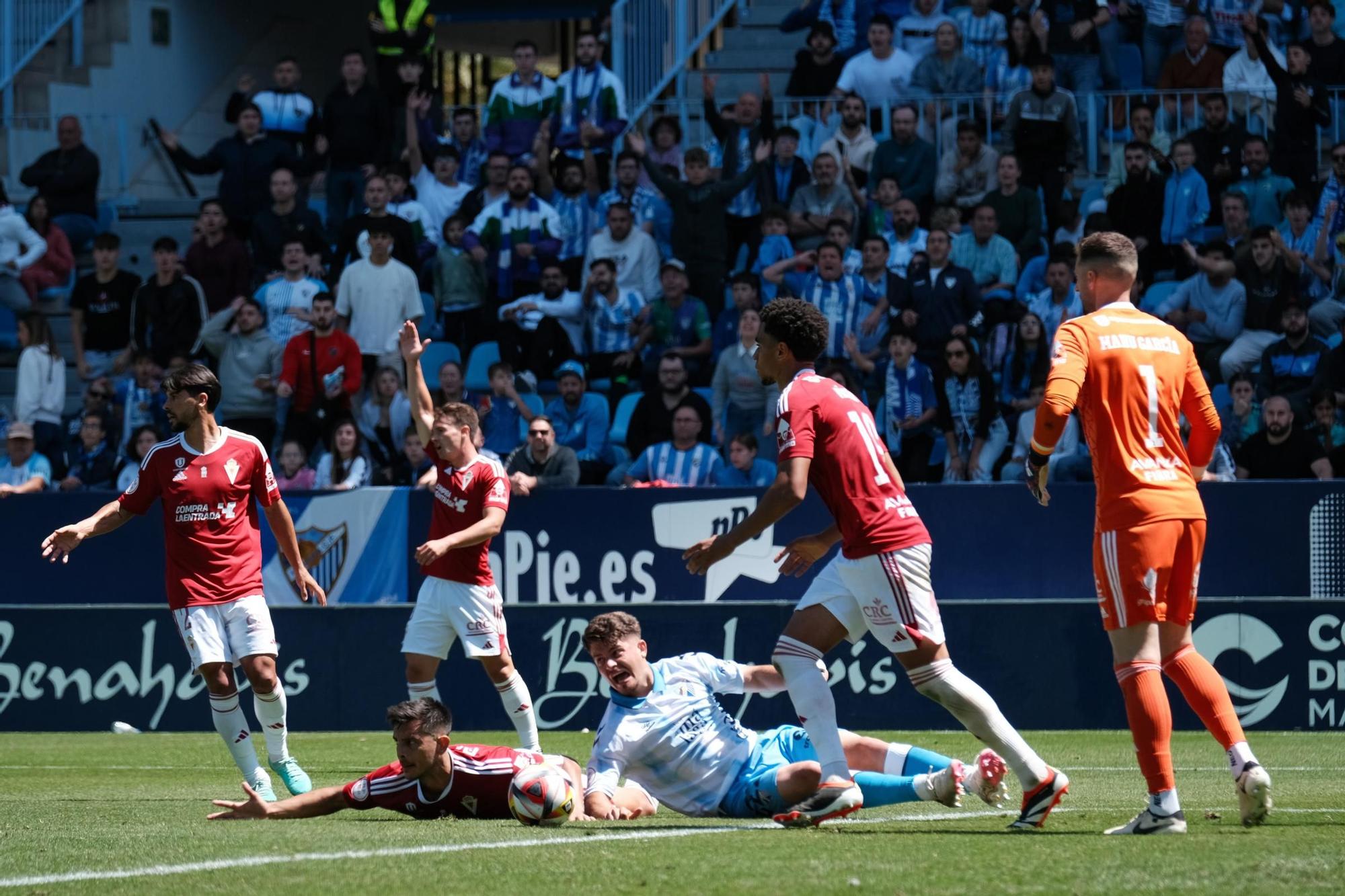 El Málaga CF - Real Murcia, en fotos