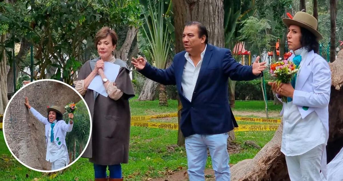 Richard Torres se casa con un árbol
