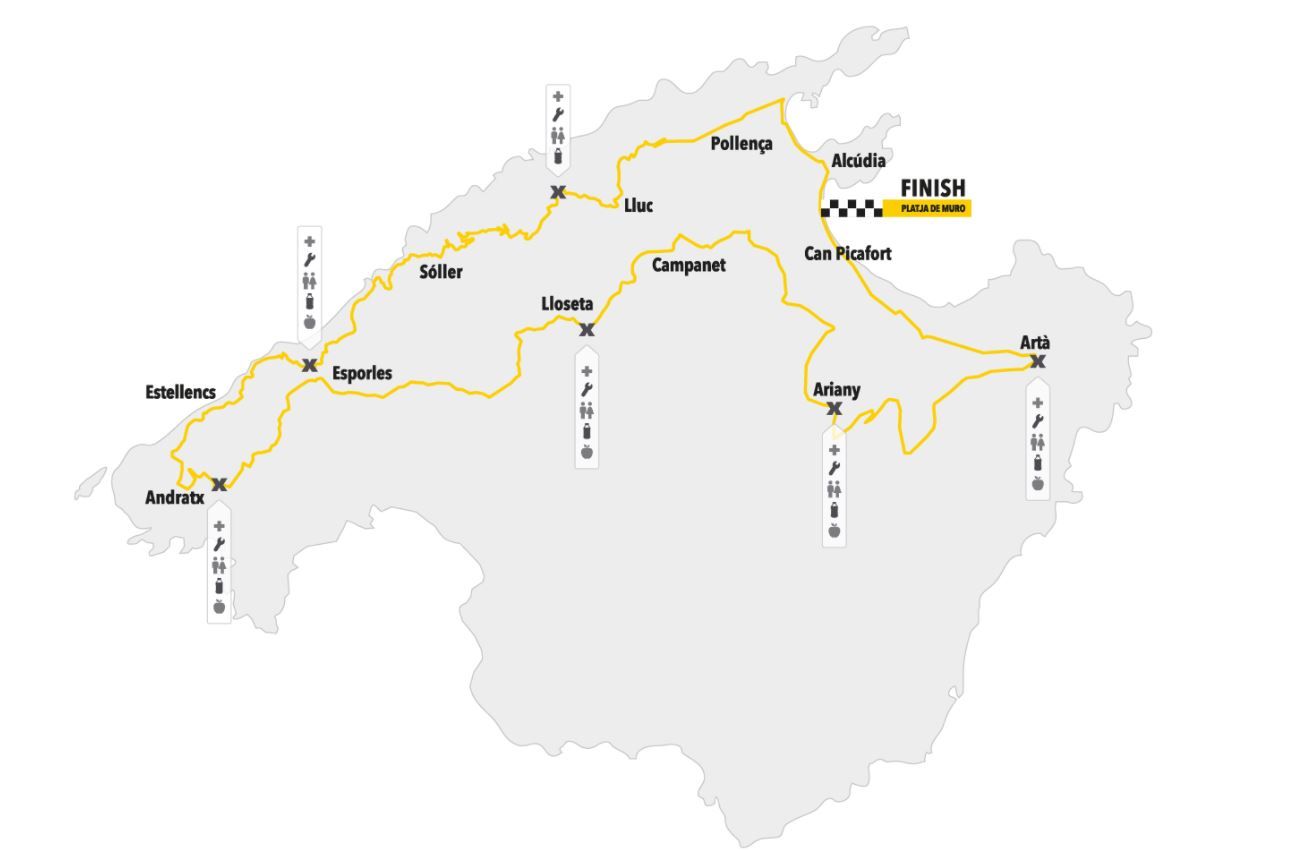 Carreteras cortadas por la Mallorca 312