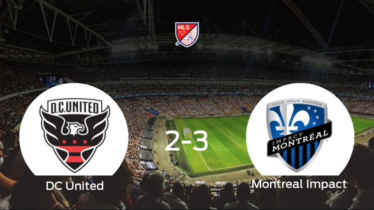 El Montreal Impact vence 2-3 al DC United y se lleva los tres puntos