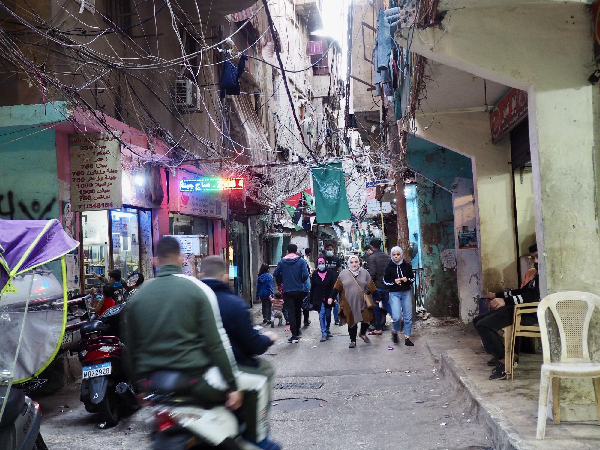 El histórico campo de refugiados palestinos de Shatila, en Beirut.