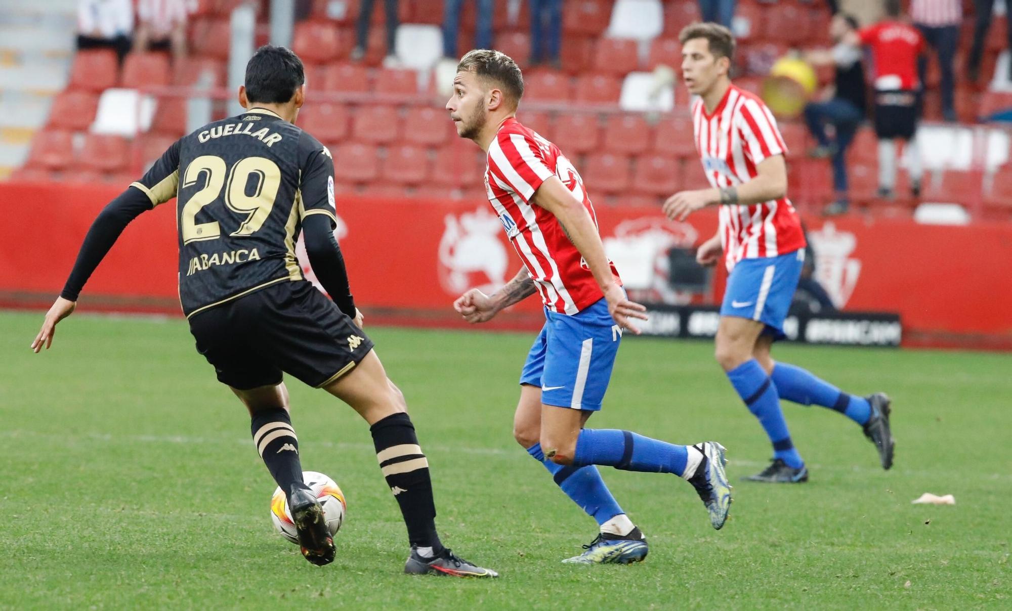 El partido entre el Sporting y el Lugo, en imágenes