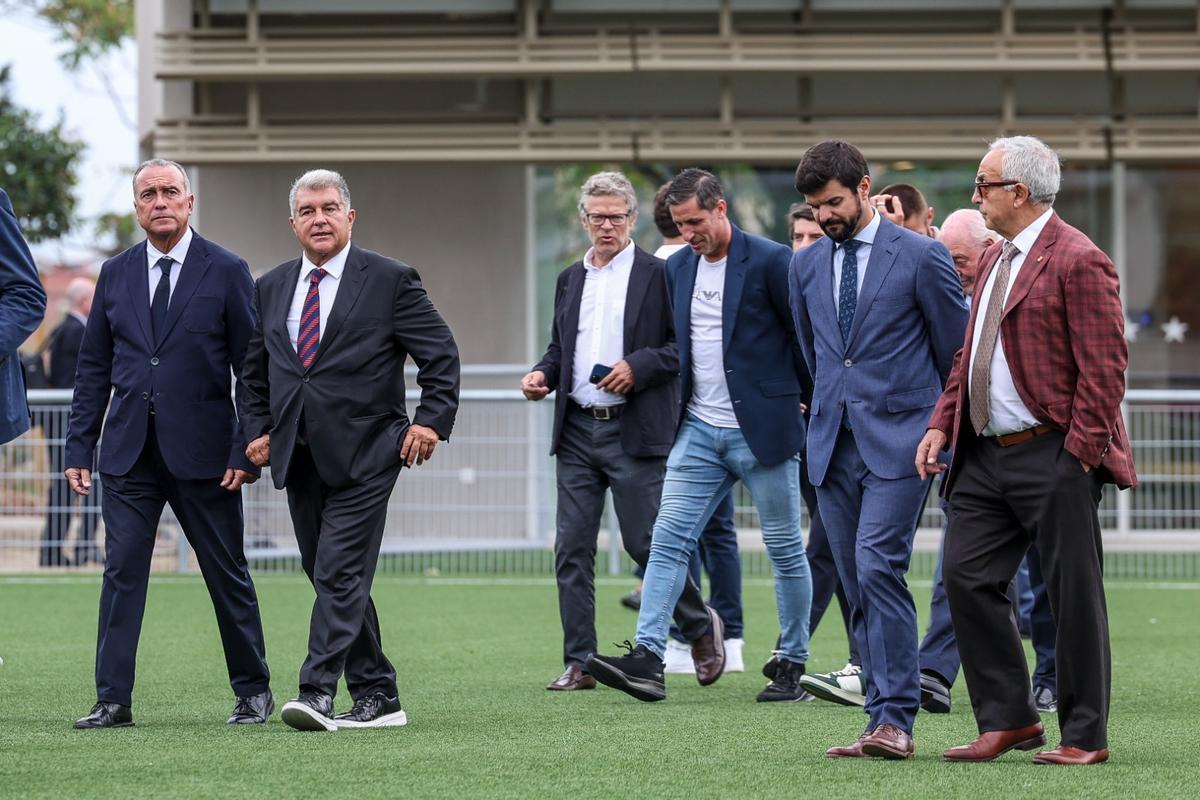 La presentación de la Ciudad deportiva de la Damm, en imágenes