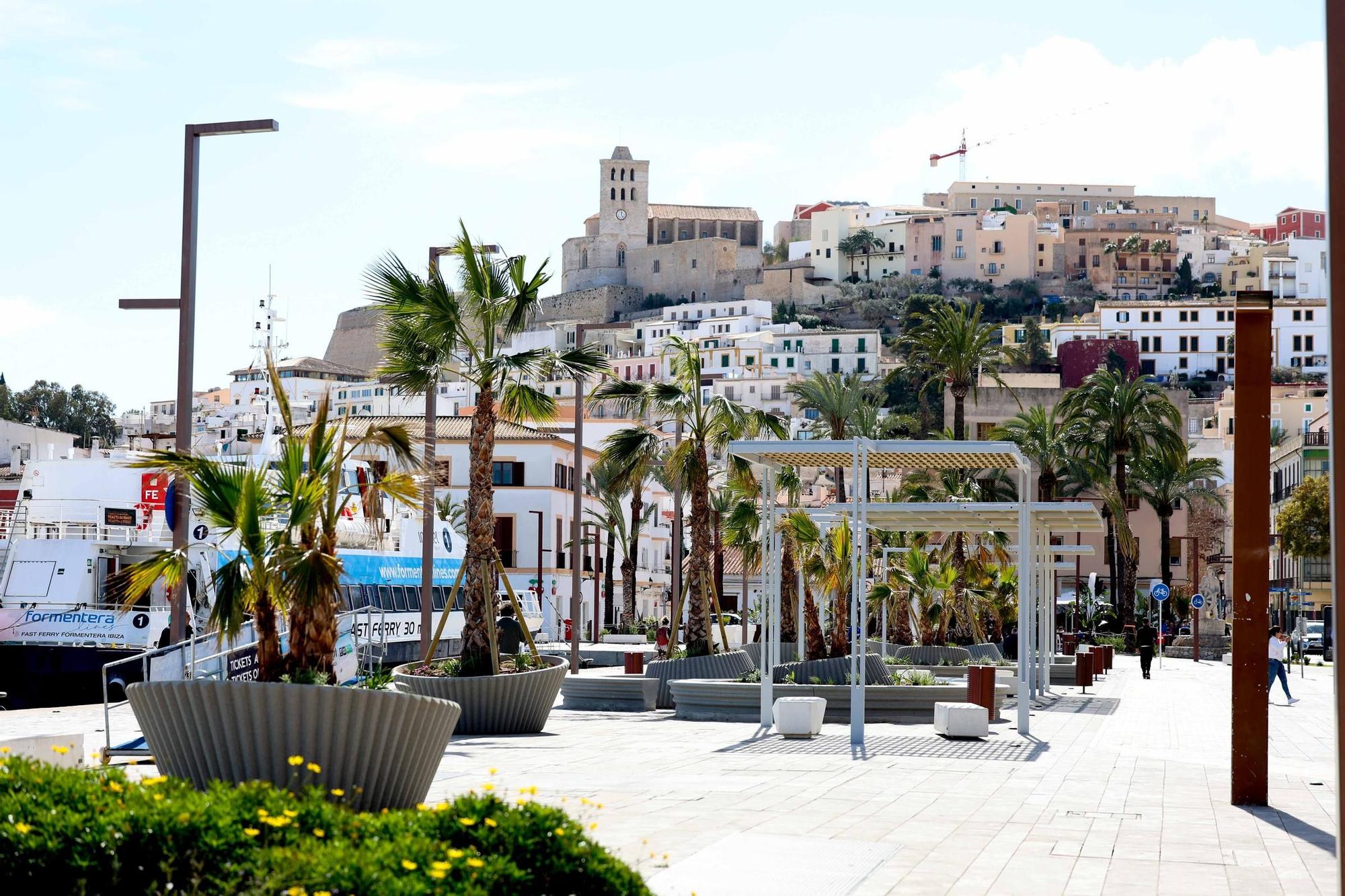 El puerto de Ibiza estrena zona ajardinada