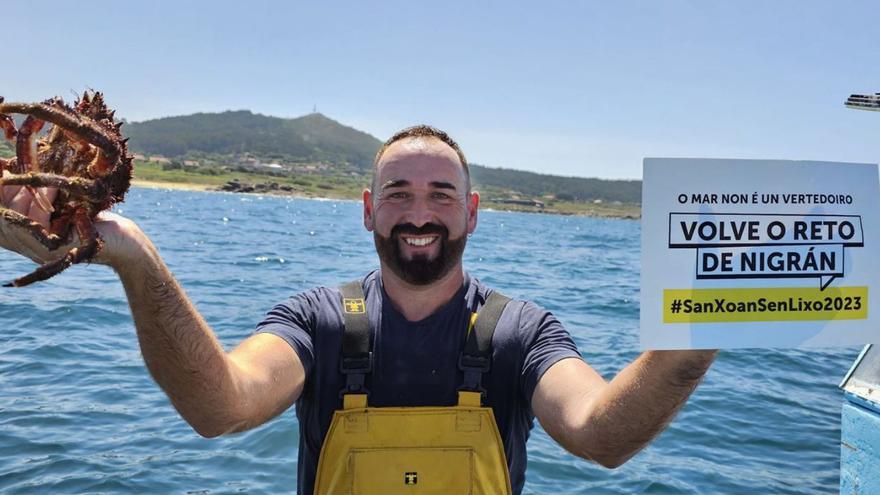 El marinero “influencer” Rogelio Santos Queiruga promociona el reto en las redes.