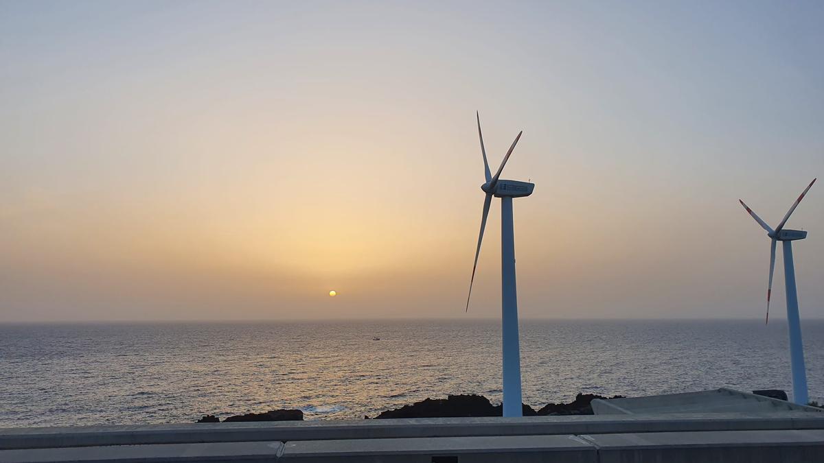 Amanecer en el municipio de Mazo, en La Palma.