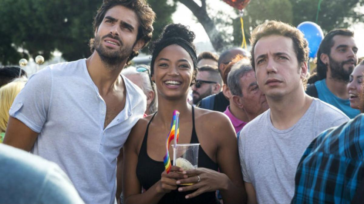 Chino Darín, Berta Vázquez y Vito Sanz, en una escena de la película. Chino Darín, Berta Vázquez y Vito Sanz, en una escena de la película.