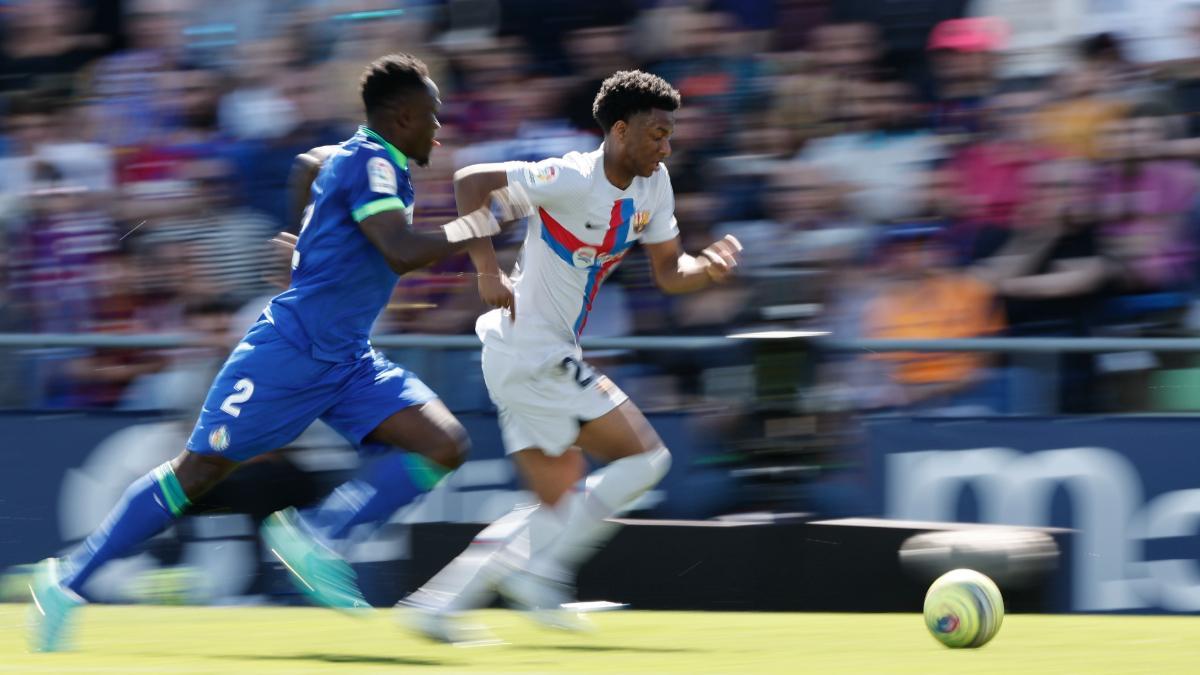 Balde, ante el Getafe