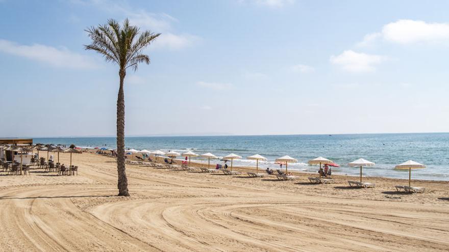 La playa Centre, en Guardamar del Segura, contará con bandera azul en 2022.