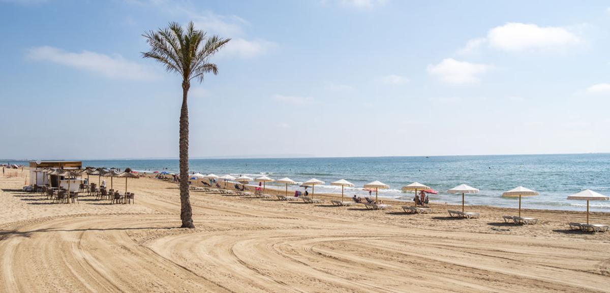 La playa Centre, en Guardamar del Segura