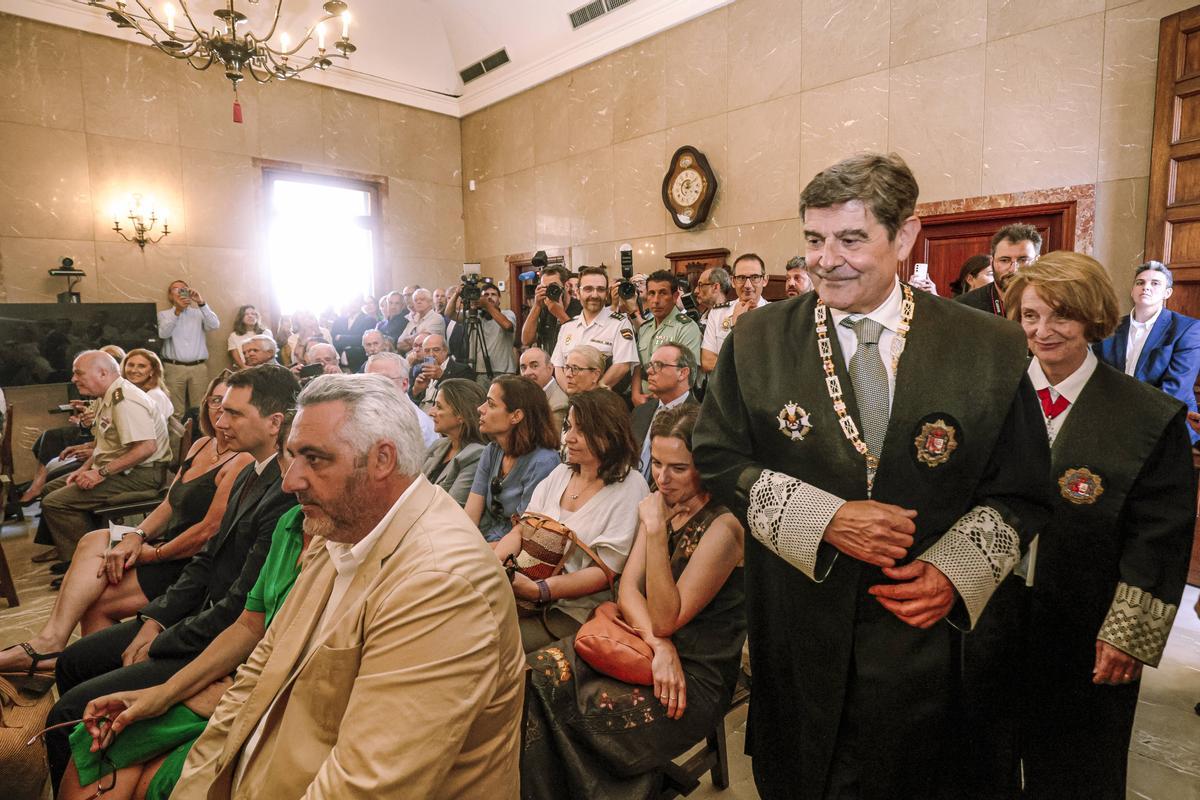 Imágenes de la toma de posesión del nueva fiscal superior de Baleares, Adrián Salazar
