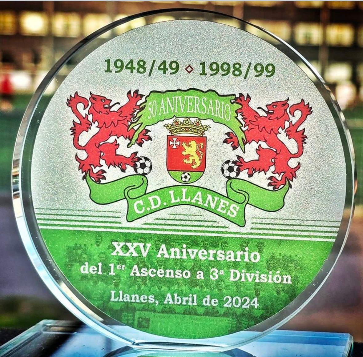 XXV Aniversario del primer ascenso del CD Llanes a Tercera División