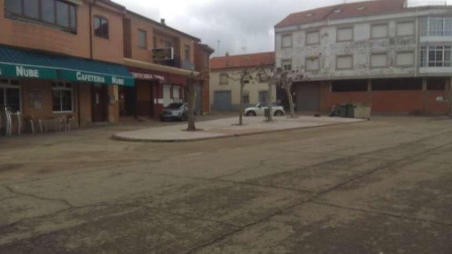 La plaza de Benavente en San Cristóbal de Entreviñas que será reurbanizada.