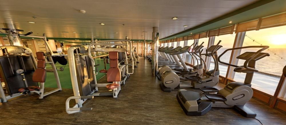 Interior del barco MSC Sinfonía, actualmente atracado en el puerto de València.