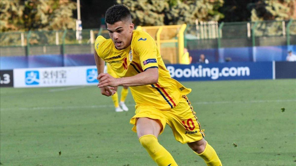 Ianis Hagi en las semifinales de la Eurocopa sub21