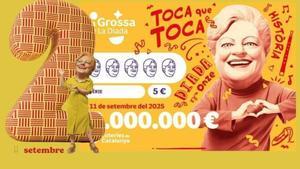 Boleto de La Grossa de la Diada.