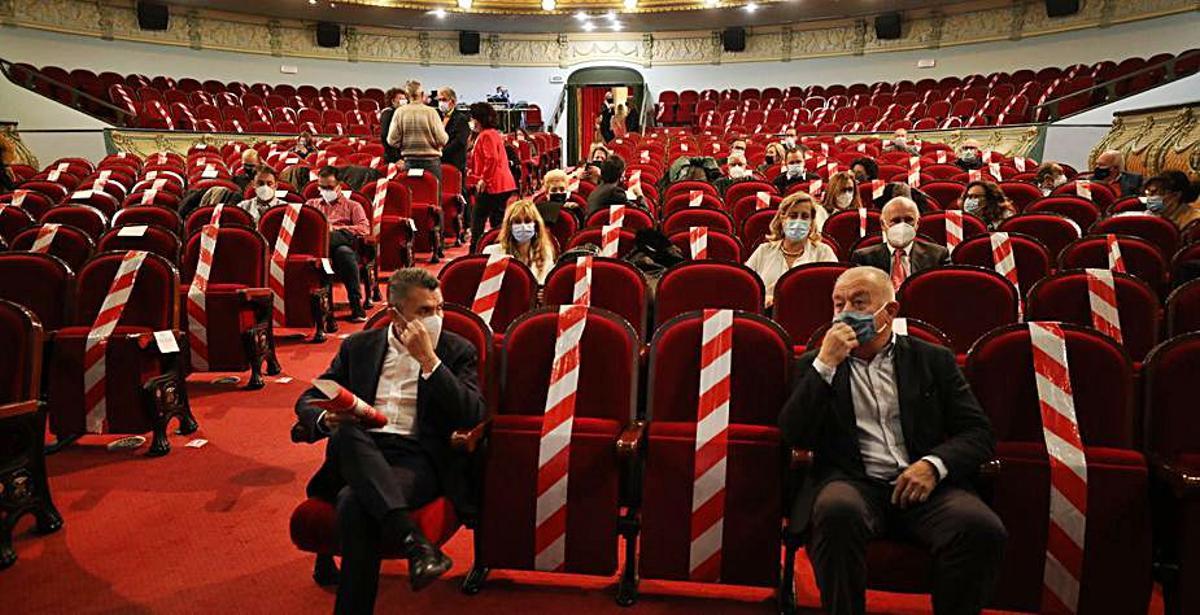 El Gran Teatro, durante el acto entre medidas de seguridad.