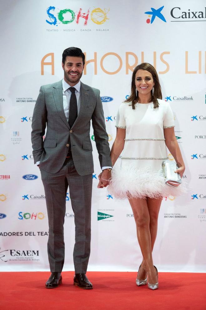 Miguel Torres y Paula Echevarría en el estreno de 'A chorus life'