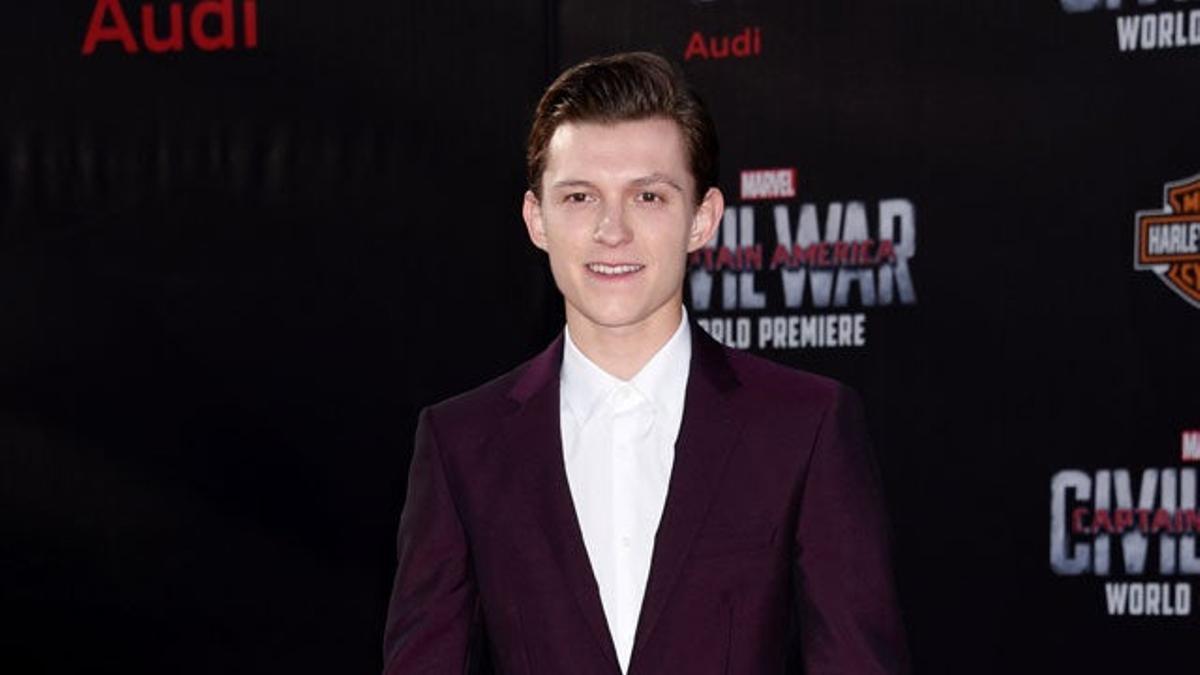 Tom Holland, en la première de Capitán América: Civil War en Los Ángeles.