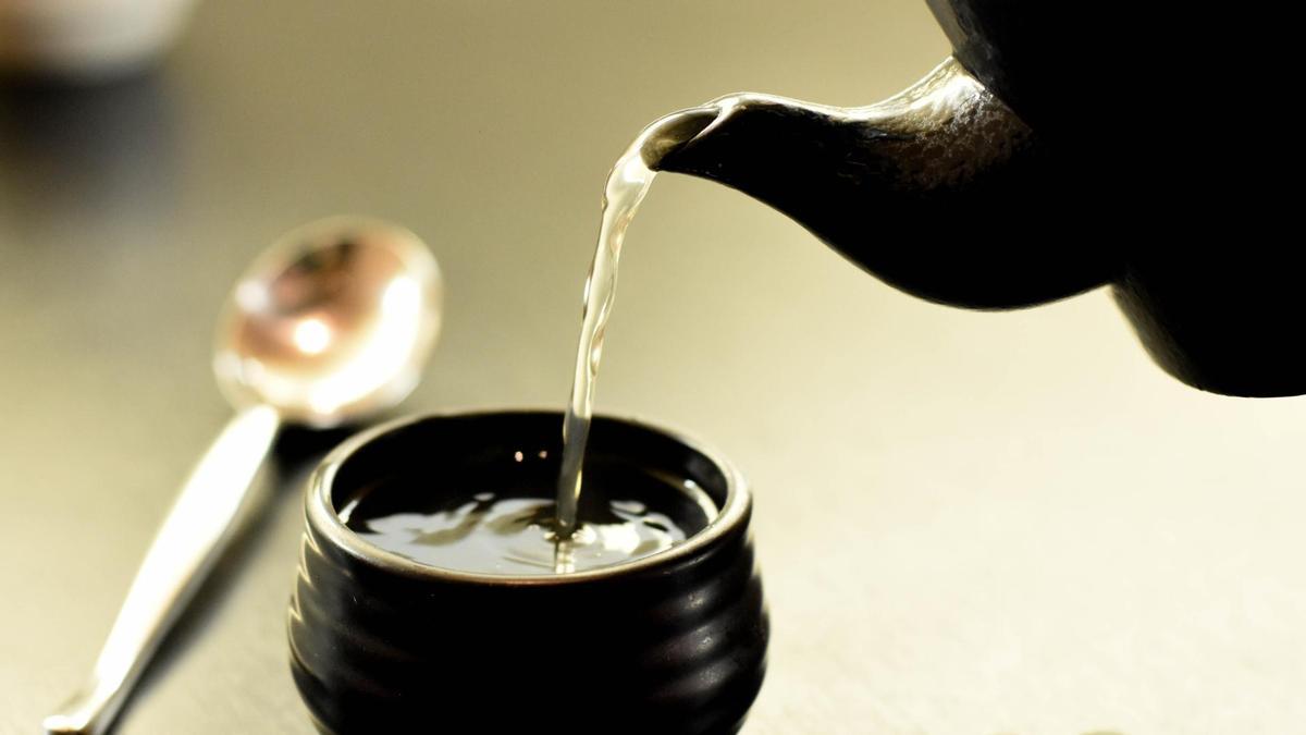 Una taza de té.