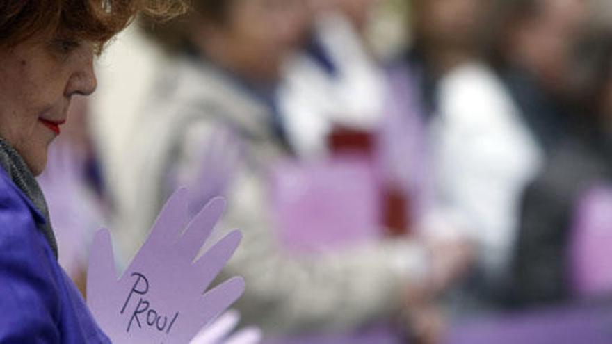 Imagen de archivo de una concentración contra la violencia machista. Foto: M.Á. Montesinos.