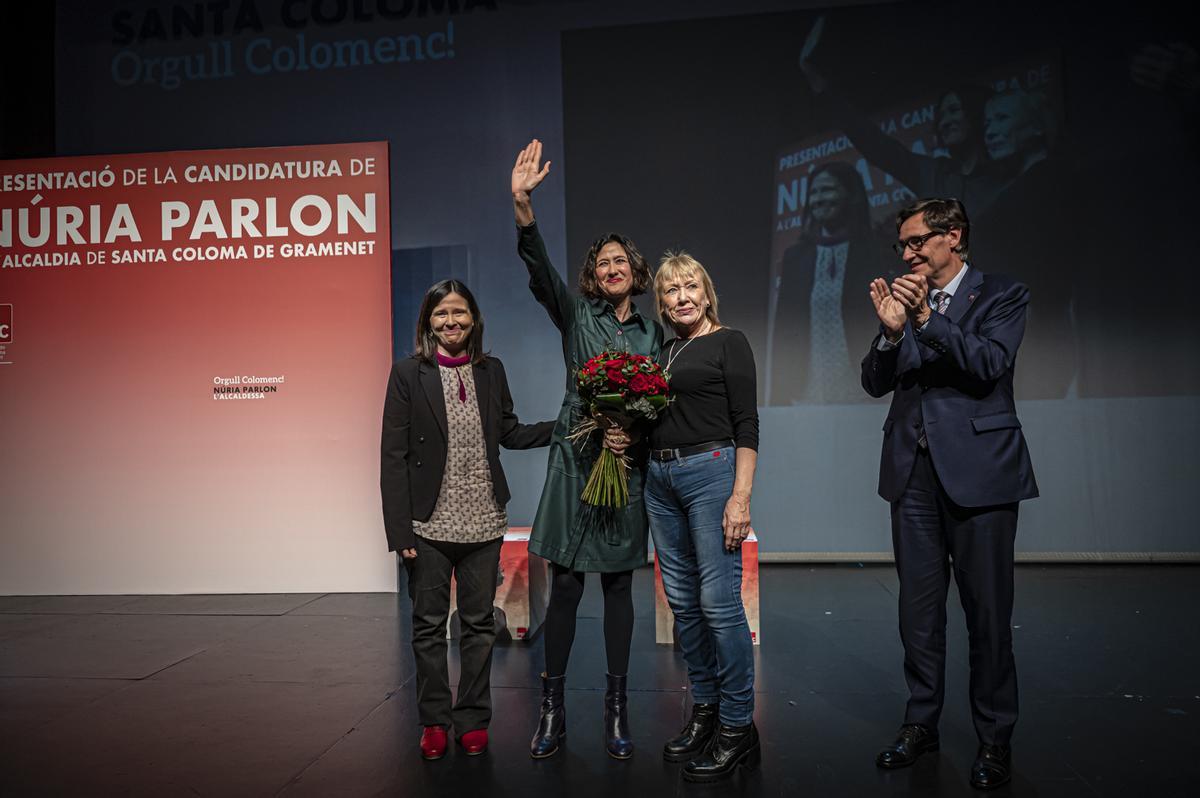 Núria Parlon apela al orgullo colomense en la presentación de su candidatura en Santa Coloma