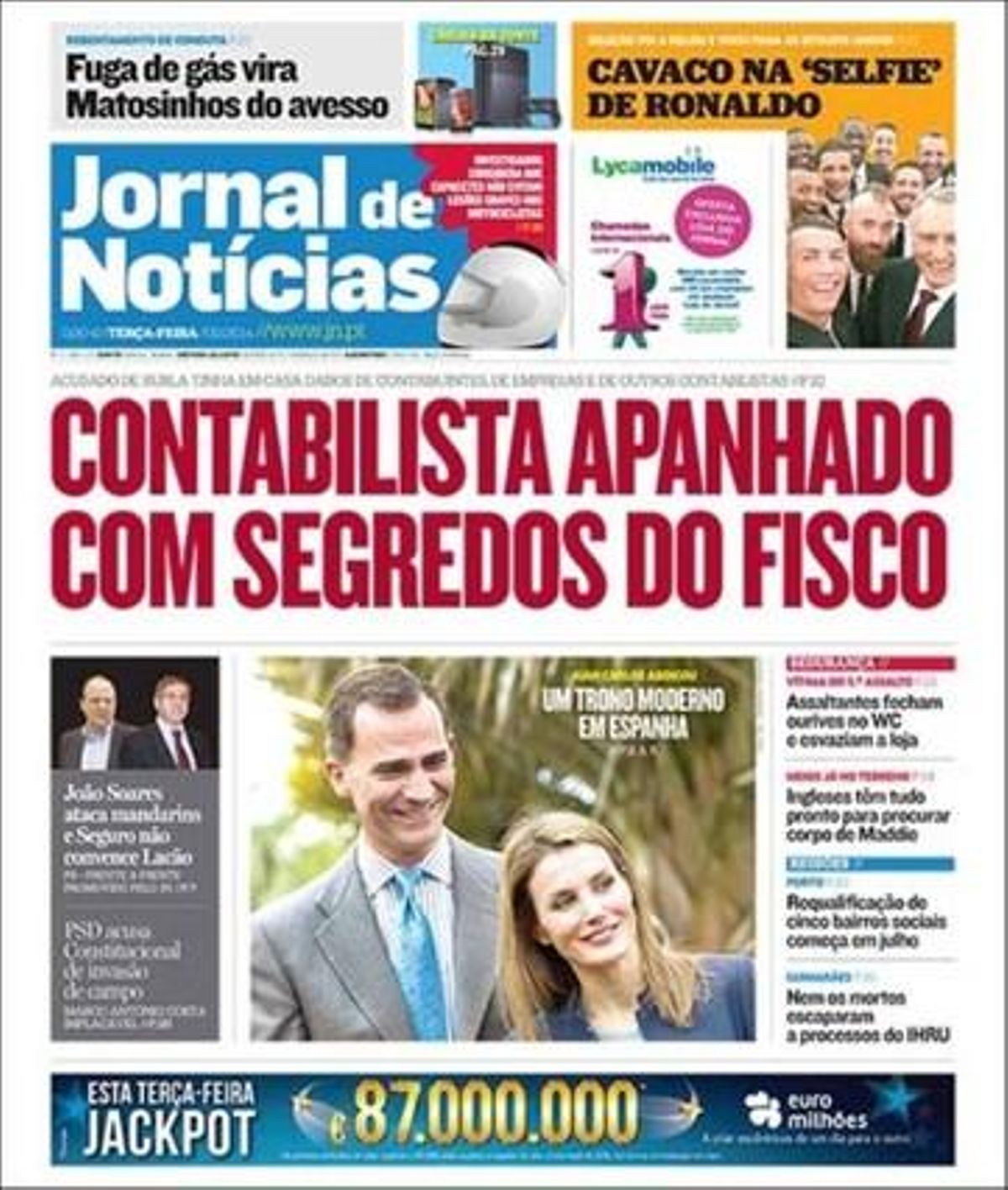 Jornal de {Notícias} de Portugal.