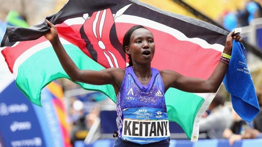 Keitany, la mejor maratoniana en carreras solo de mujeres