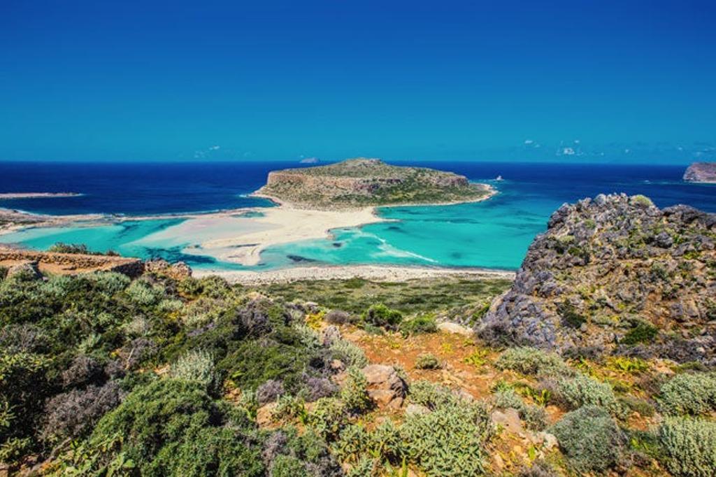 La impresionante playa de Balos, a un par de horas de Chania y una de las playas más bonitas de Creta