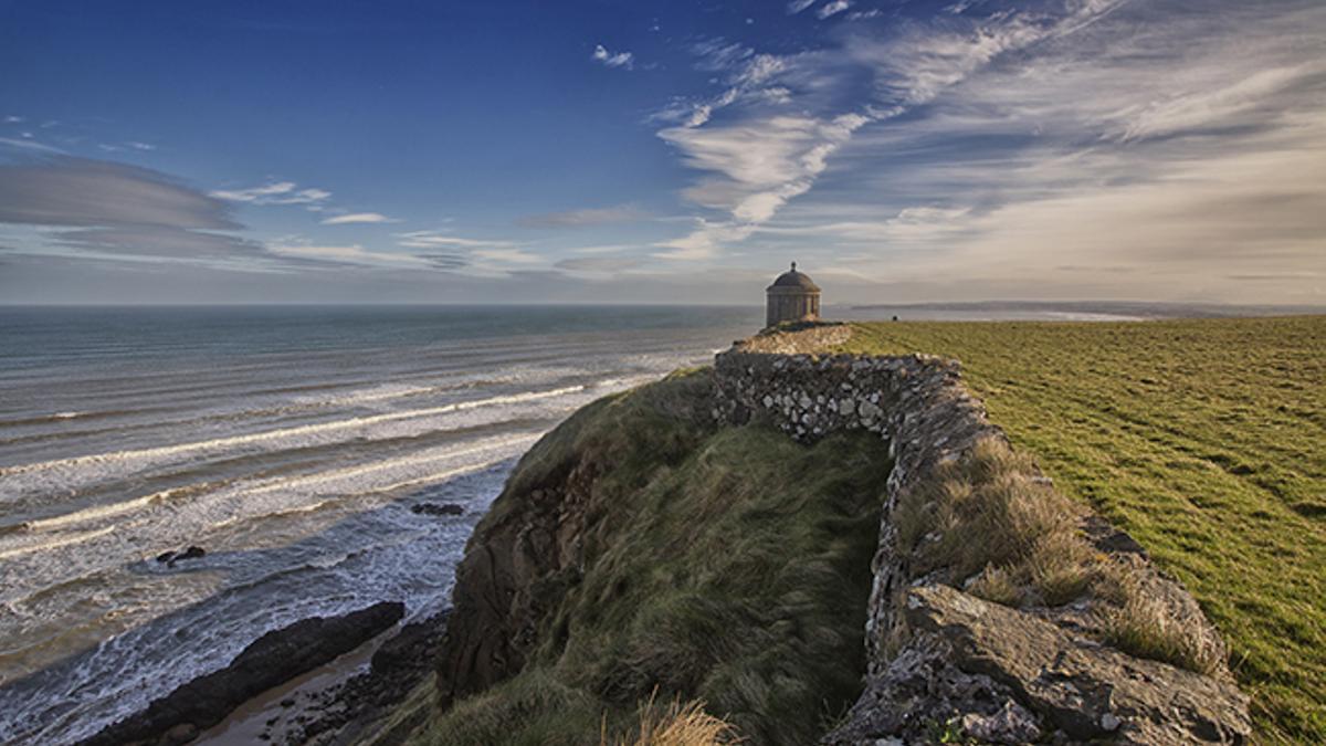 Downhill Beach y la fortaleza de Rocadragón de 'Juego de tronos', en Irlanda del Norte