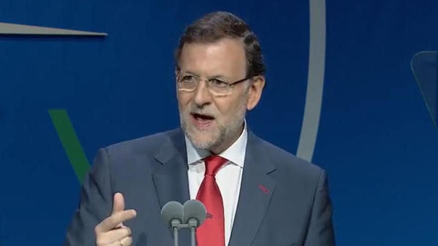 Mariano Rajoy durante la exposición ante el COI.