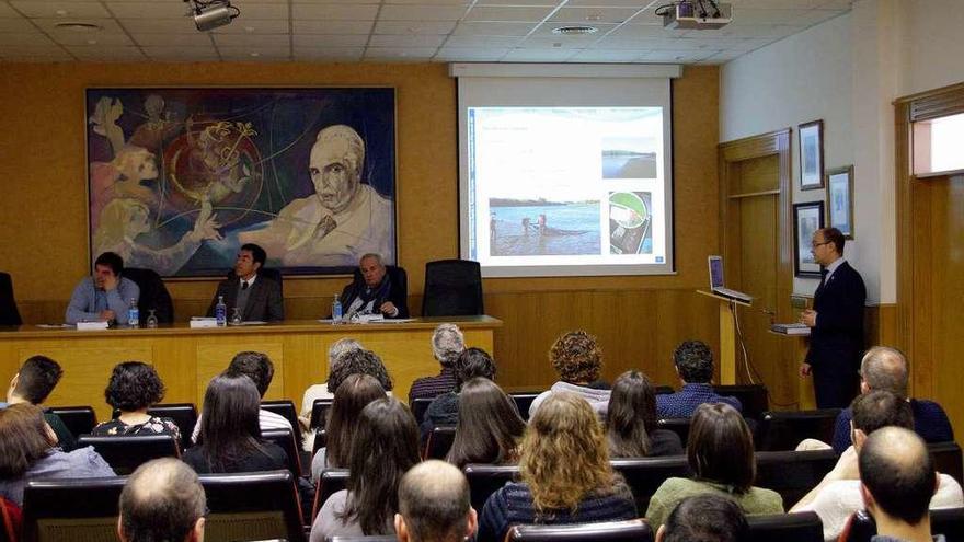 El investigador David José Nachón García leyó esta semana su tesis en la facultad de Biología. // Cedida