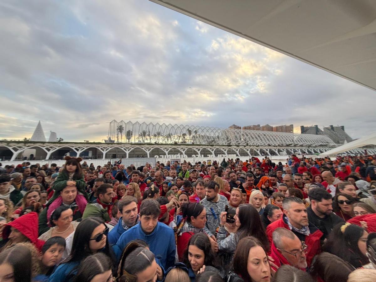 Imagen de la entrega de los ninots infantiles en el Museo de las Ciencias