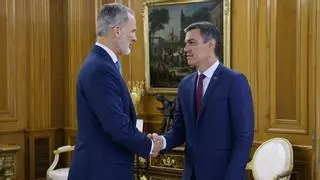 Sánchez transmite al Rey su confianza en lograr la investidura: "Solo hay una mayoría posible"