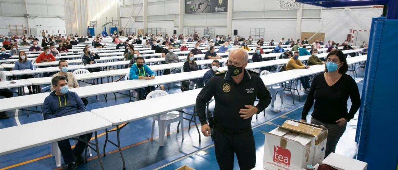 Un proceso selectivo organizado en Alicante durante la pandemia