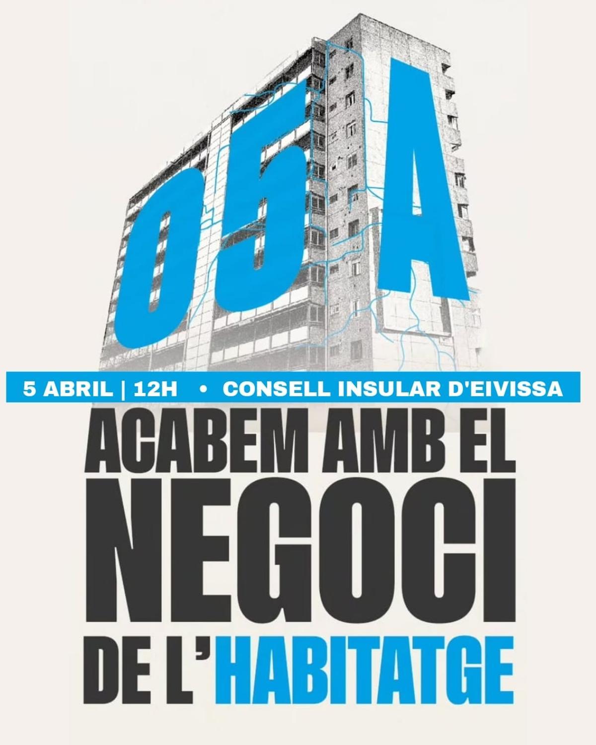 Manifestación por la vivienda digna en Ibiza: el Sindicato de Inquilinas llama a tomar las calles