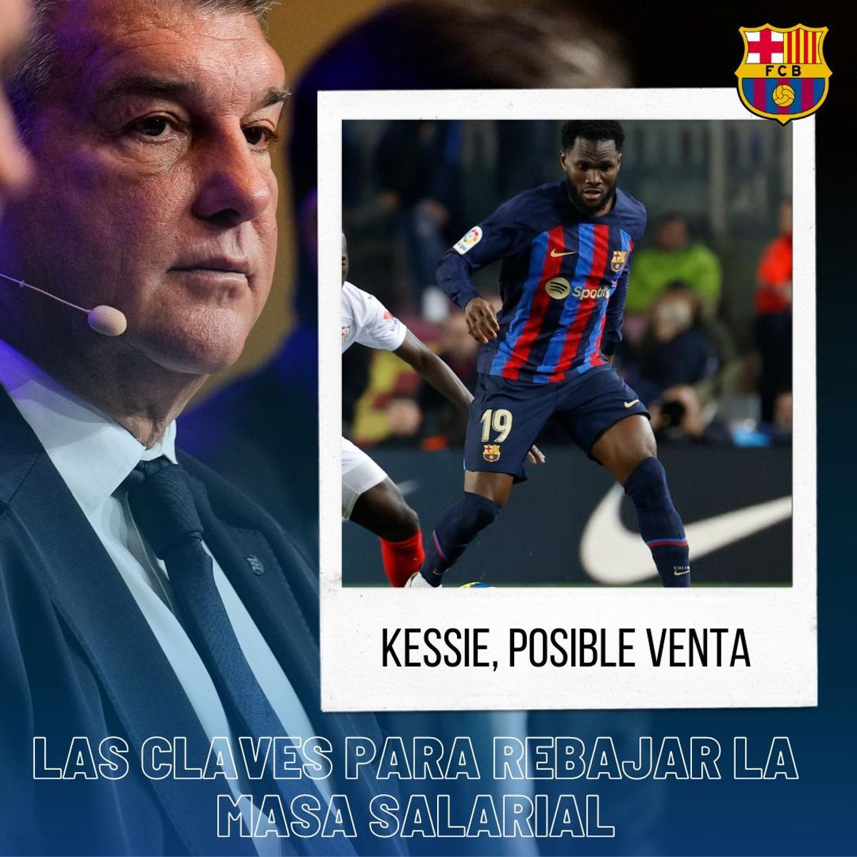 Kessie se ha ganado sus minutos a pulso, pero llegó gratis y tiene muchos pretendientes en Italia e Inglaterra. No se descartaría su salida.