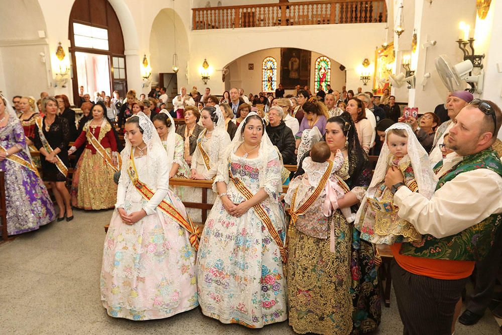 Ofrenda a la virgen y 'cremà' para despedir las fallas.