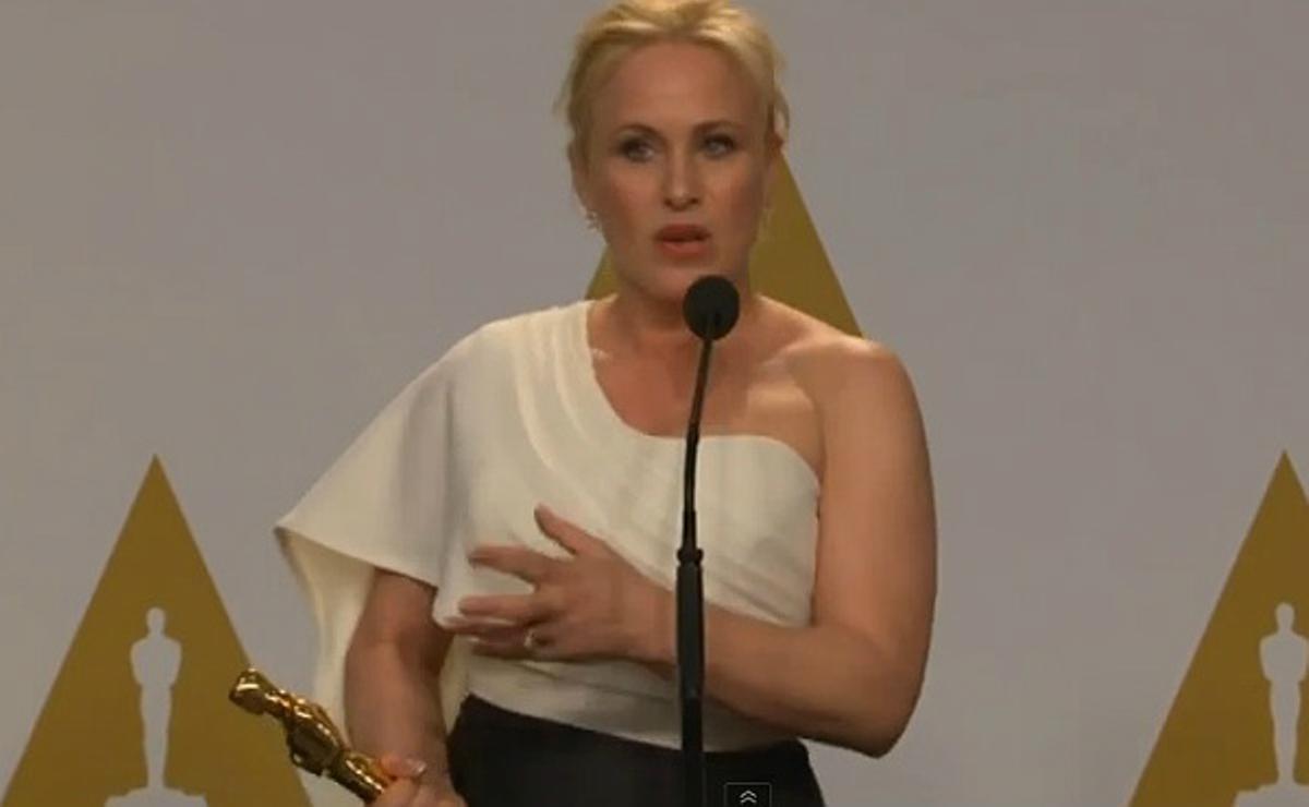 Patricia Arquette ha emocionat tothom amb el seu discurs reivindicatiu feminista.