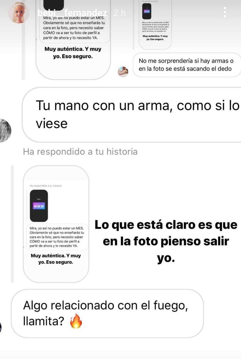 Bebi Fernández asegura en Instagram que saldrá del anonimato