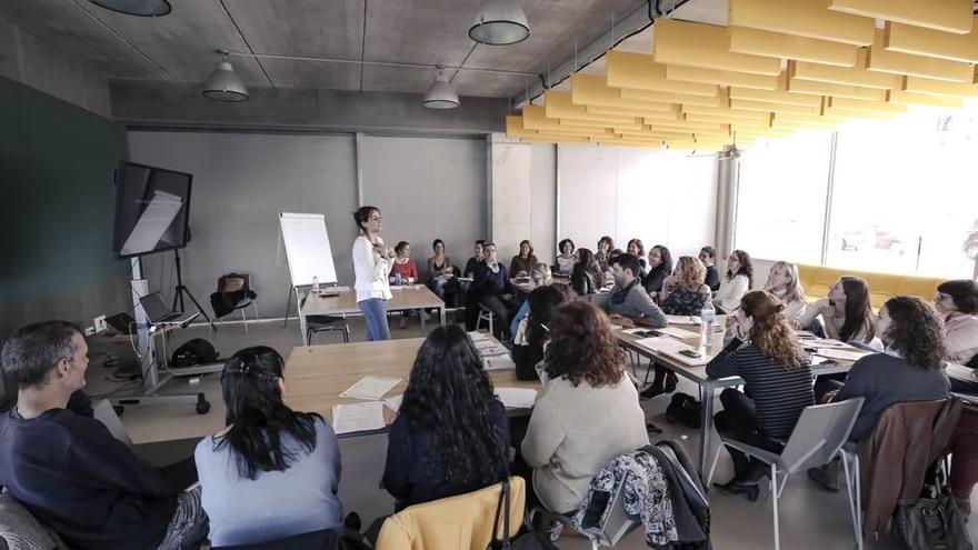 Aula de formación profesional de FP dual.