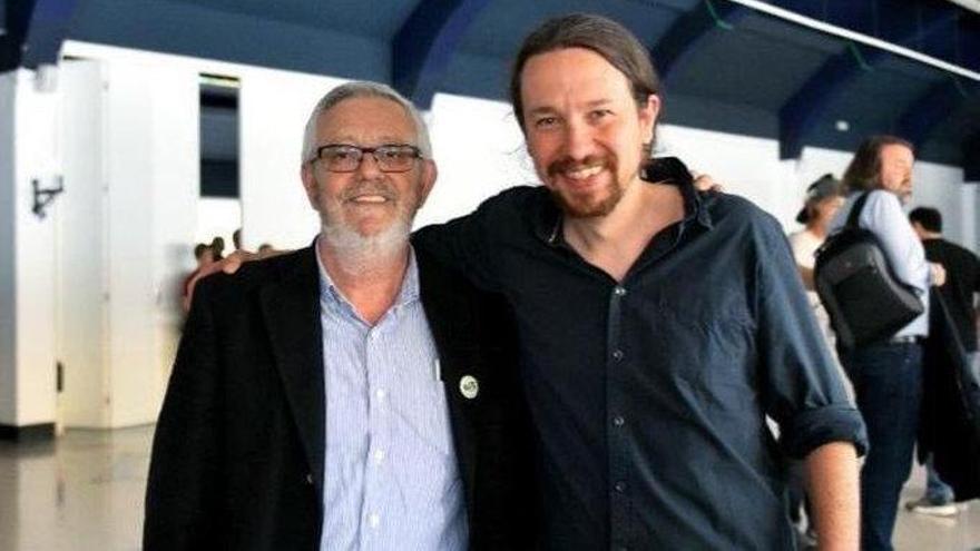 La foto que Pablo Iglesias ha colgado en su cuenta de Twitter para mostrar sus condolencias a Pazos.