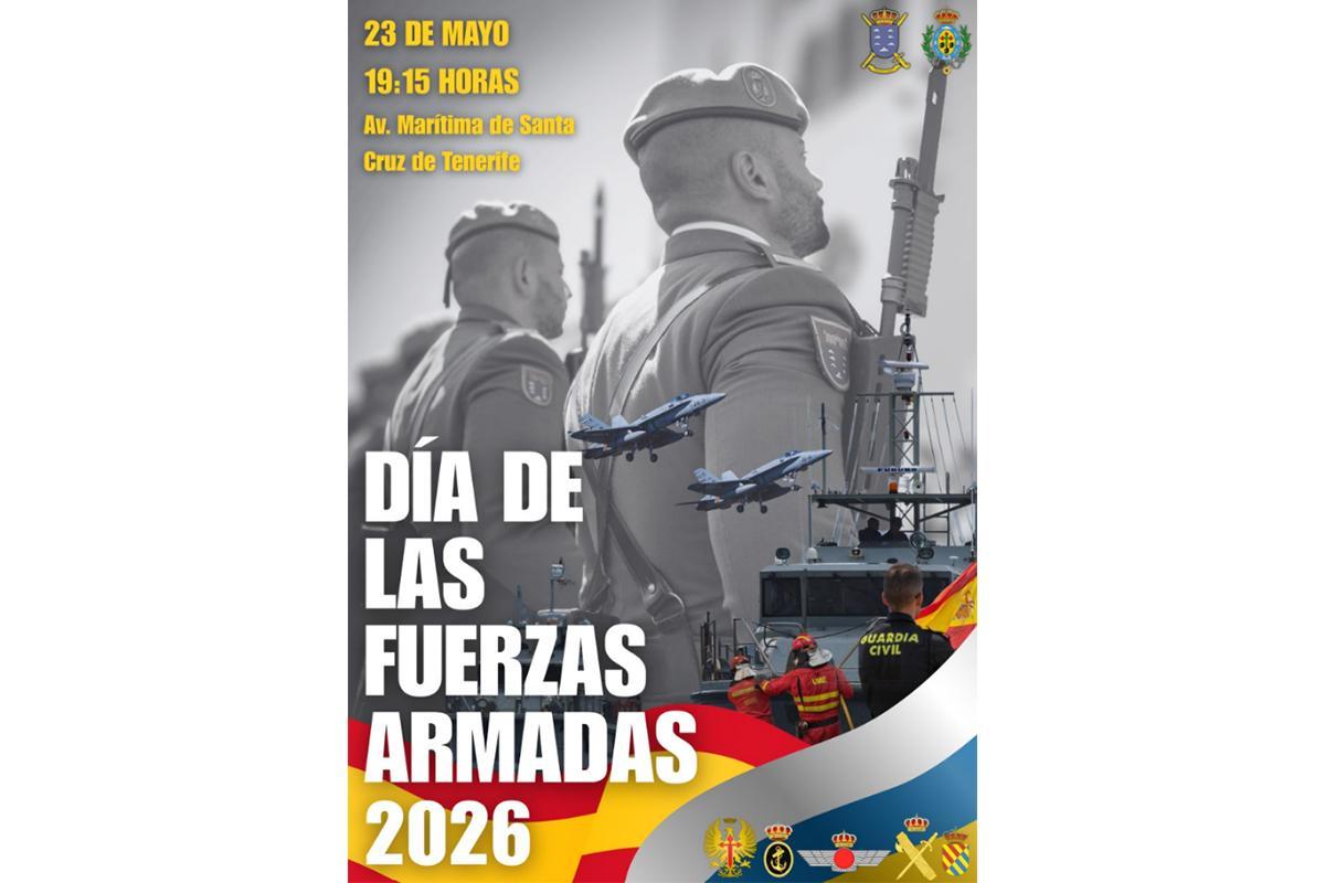 Cartel de la celebración en Santa Cruz.
