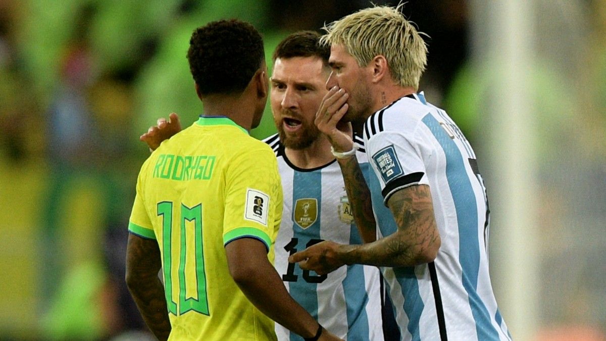 El momento tenso entre Messi y Rodrygo